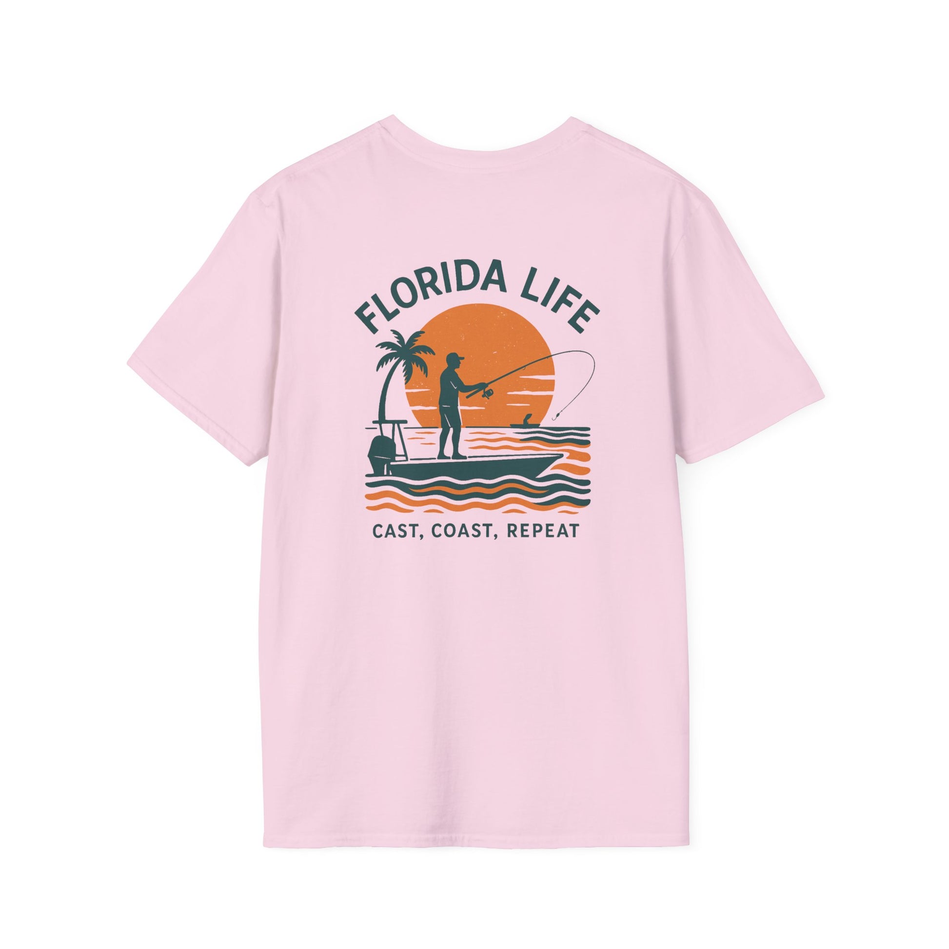 Florida Life Fishing Tee Cast, Coast, Repeat